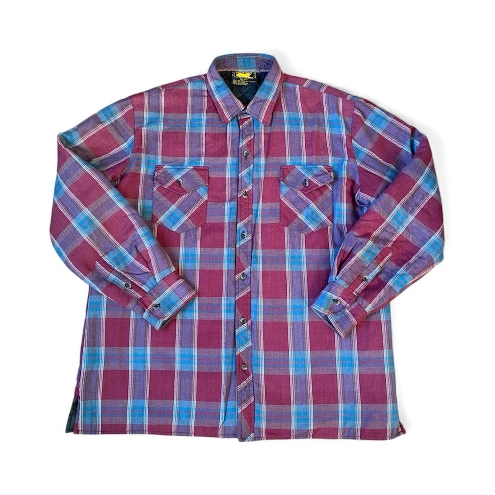 Vintage Branded Lion Mens Flannel Shirt Jacket Size XL (Long)